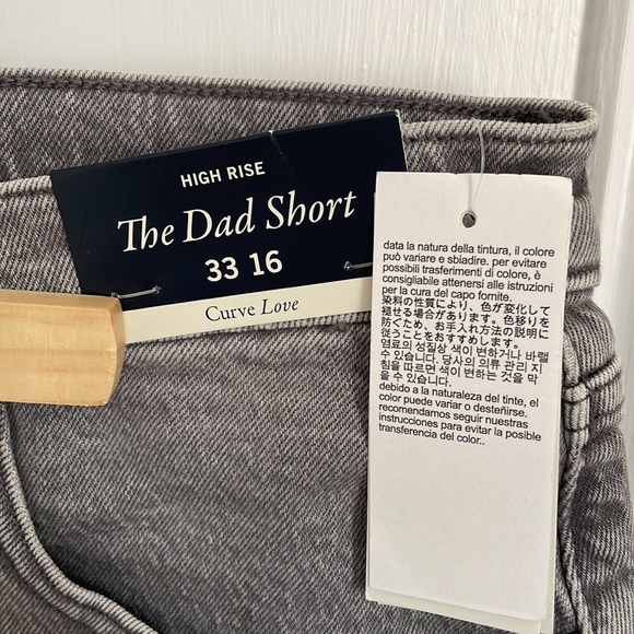 Abercrombie NWT Curve Love Dad Short 33 16 - Picture 3 of 4